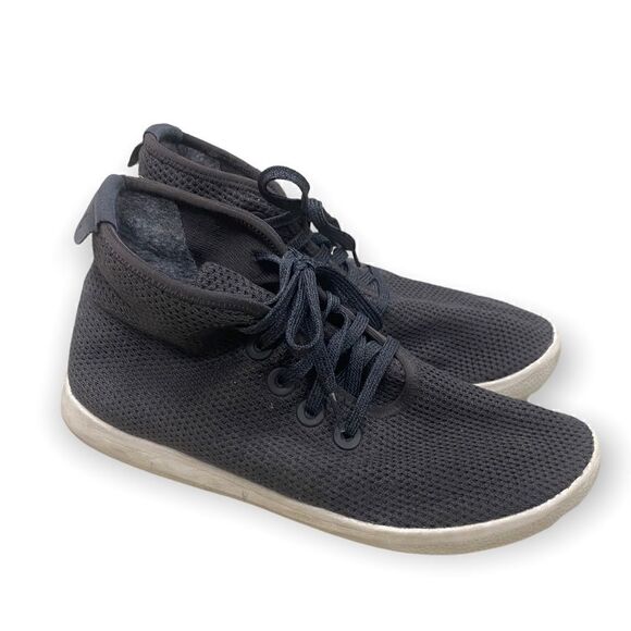 Allbirds Tree Topper TT High Top Sneaker mens Sz 9 Wool Lined Shoes Charcoal - Picture 3 of 6
